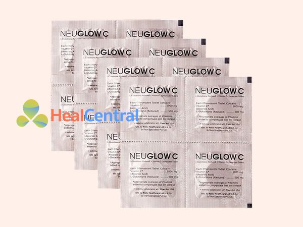 Mỗi hộp viên sủi Neuglow C có 28 viên