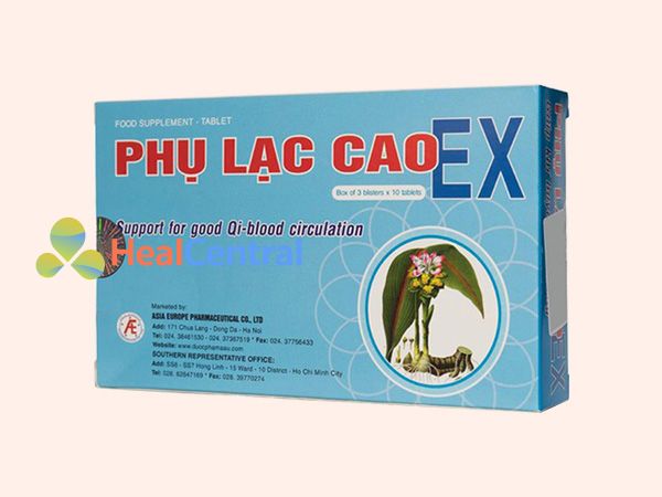 Phụ Lạc Cao EX có các thành phần thảo dược