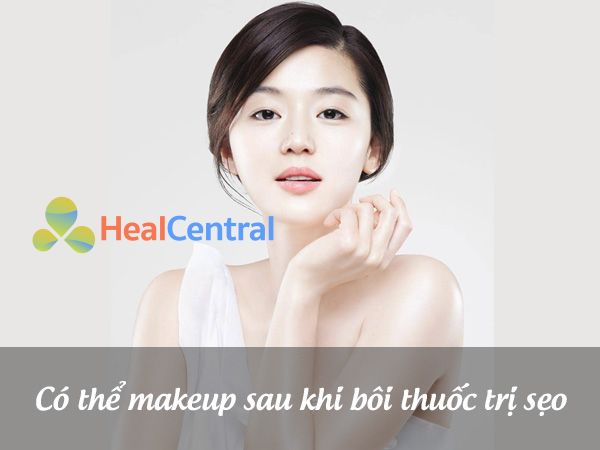 Sau khi dùng thuốc trị sẹo có thể trang điểm được bình thường