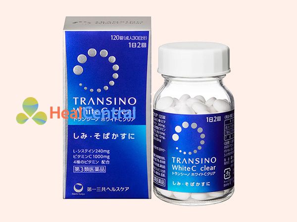 Hình ảnh hộp viên uống trắng da Transino White C 