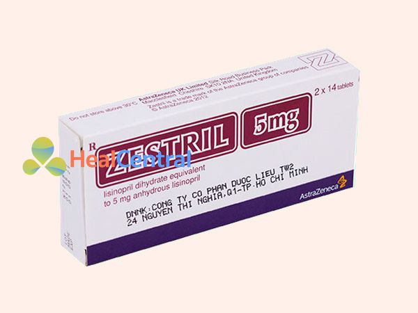 Hình ảnh hộp thuốc Zestril 5mg 