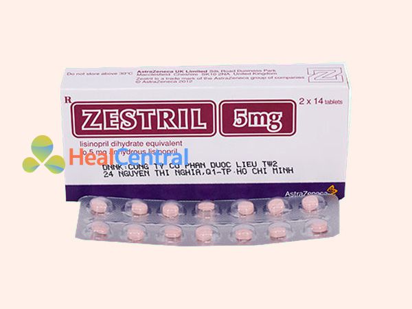 Thuốc Zestril 5mg bào chế dạng viên nén