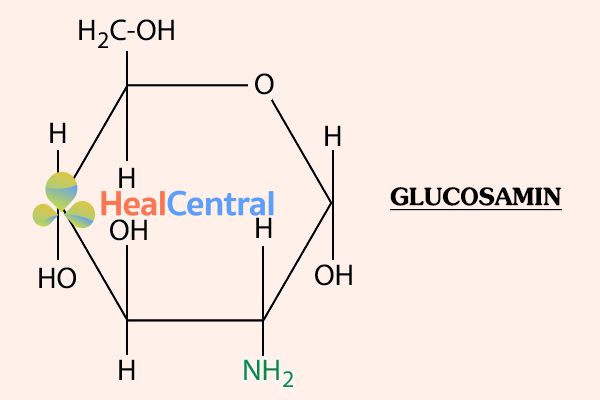 Cấu trúc hóa học của Glucosamin