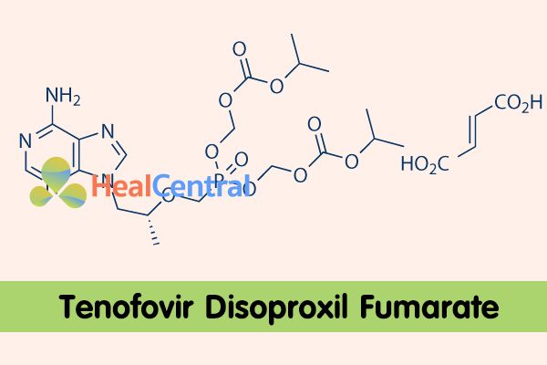 Công thức hóa học của Tenofovir Disoproxil Fumarate