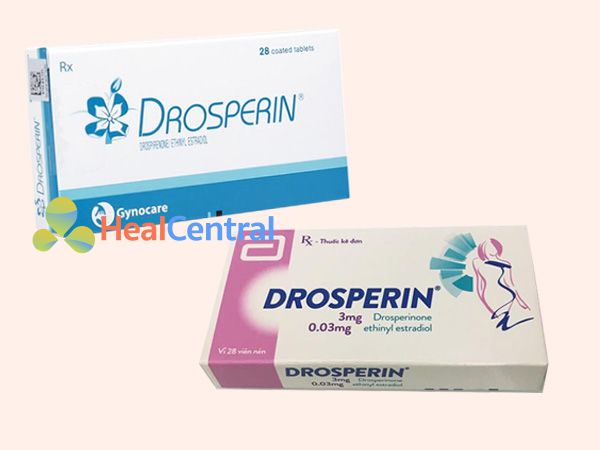 Các mẫu của thuốc Drosperin 