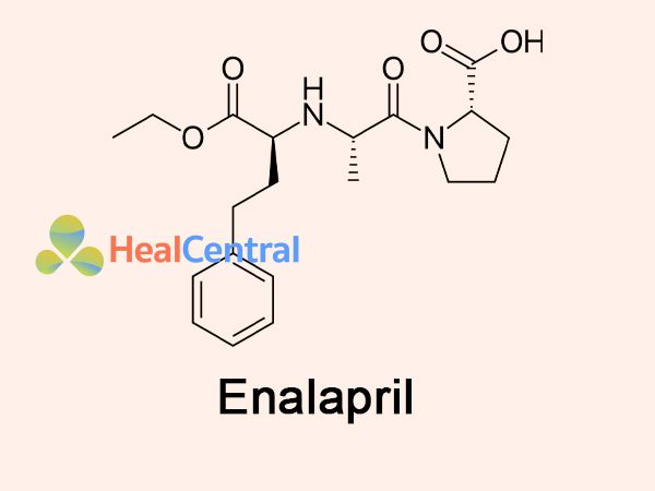 Công thức hoạt chất Enalapril 