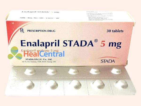 Hình ảnh Enalapril 5mg Stada mặt trước