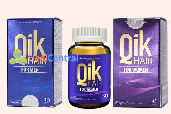 Hai loại thuốc Qik Hair cho nam và nữ