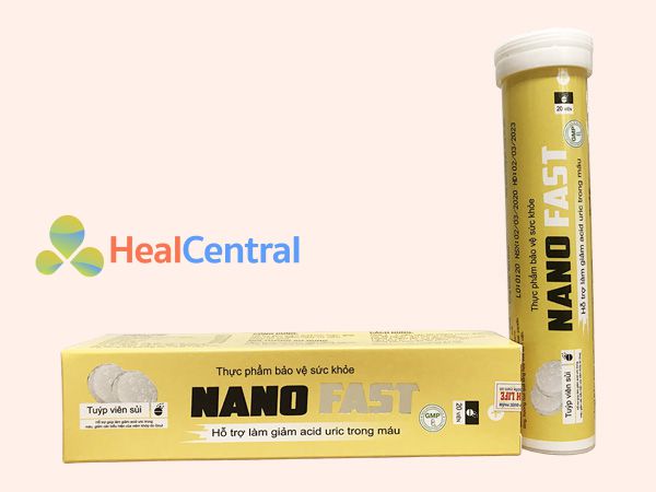 Mỗi hộp viên sủi Nano Fast có 20 viên