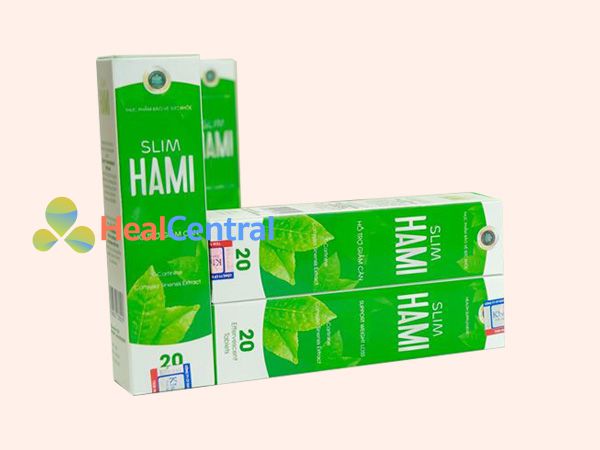 Mỗi hộp Slim Hami có 20 viên sủi