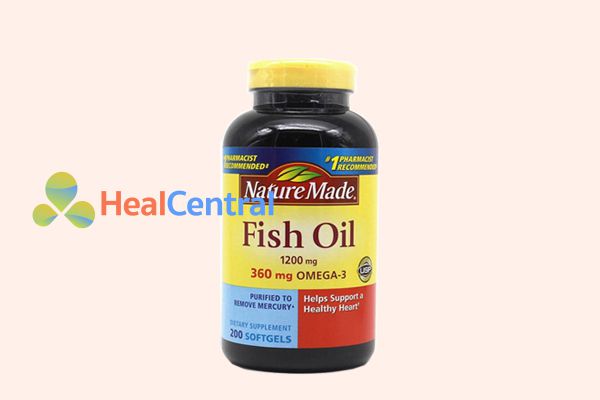 Viên uống Dầu Cá Omega 3 Nature Made Fish Oil 1200mg