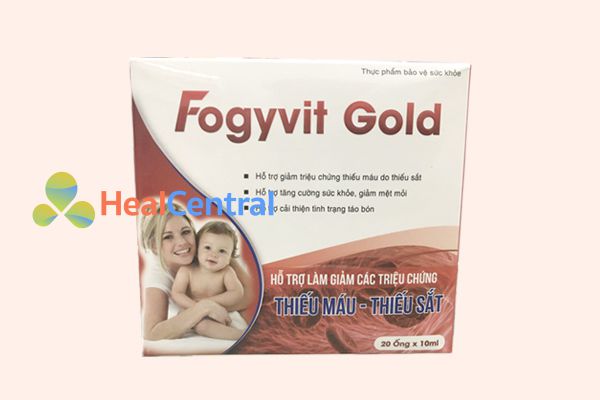 Ống bổ sung sắt Fogyvit Gold - Cải thiện tình trạng mệt mỏi và tăng cường sức khỏe