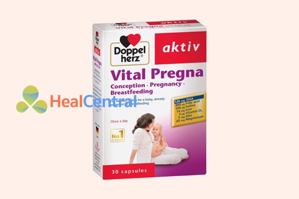 Thuốc bổ máu Doppelherz Aktiv Vital Pregna - tăng cường sức khỏe cho mẹ và bé