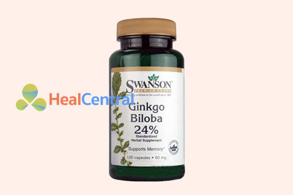 Thuốc bổ não Swanson Ginkgo Biloba 24% được sản xuất và phân phối bởi Hoa Kỳ