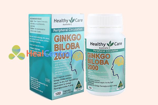 Thuốc bổ não Healthy Care Ginkgo Biloba - khắc phục những tình trạng khó ngủ, stress