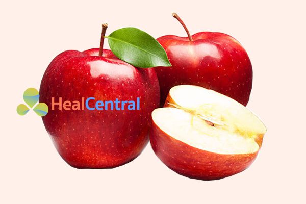 Thành phần của táo chứa hai chất chống oxy hóa là Quercetin và Anthocyanin