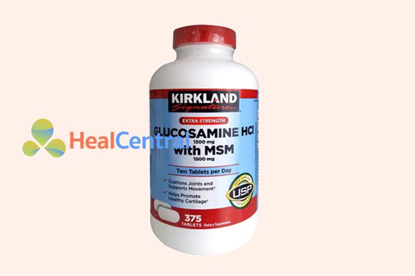Thuốc bổ xương Glucosamine 375 Viên HCL 1500mg Kirkland
