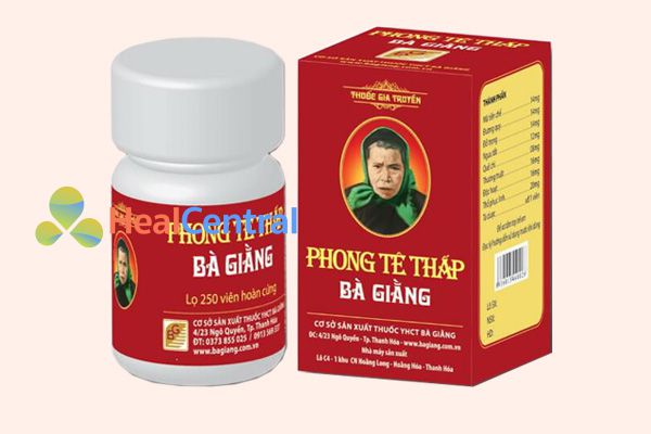 Thuốc điều trị viêm khớp, thoái hóa đốt sống - Phong tê thấp Bà Giằng