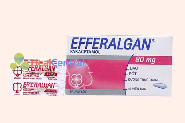 Thuốc Efferalgan 80mg dạng viên đặt