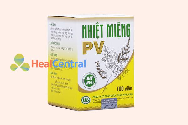 Thuốc nhiệt miệng PV còn giúp thanh nhiệt, chống viêm hiệu quả