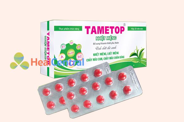 Thuốc nhiệt miệng Tametop còn giúp ngừa chảy máu chân răng