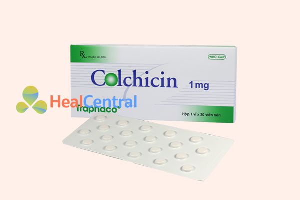 Thuốc colchicine 1mg Traphaco điều trị cơn gout cấp.