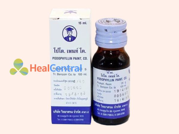 Thuốc trị mụn cóc Podophyllin 25%