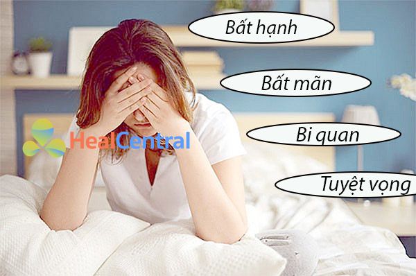 Trầm cảm là trạng thái buồn rầu, chán nản và suy nghĩ tiêu cực