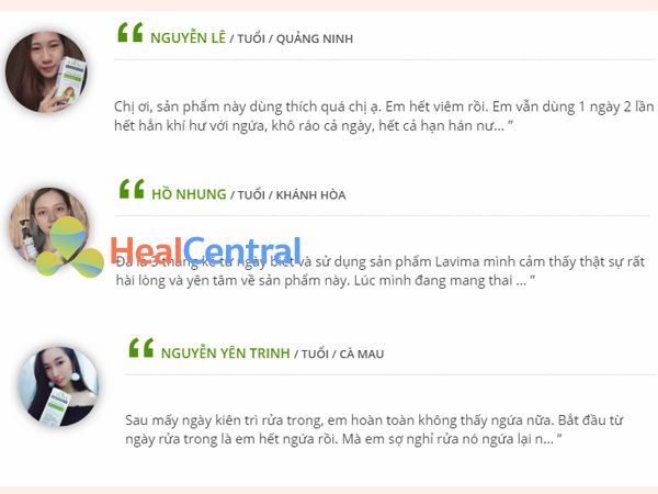 Review của khách hàng sau khi sử dụng Lavima