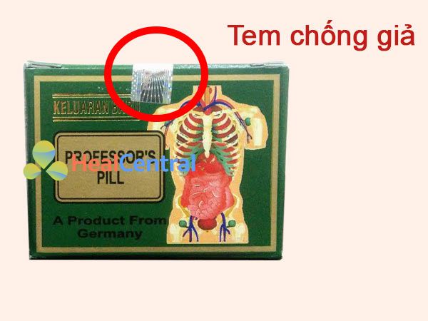 Tem chống giả Professor’s Pill Keluaran Baru