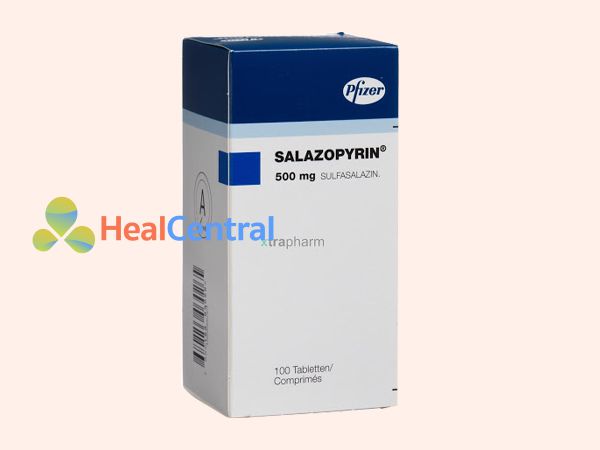 Hình ảnh thuốc Salazopyrine mặt trước 