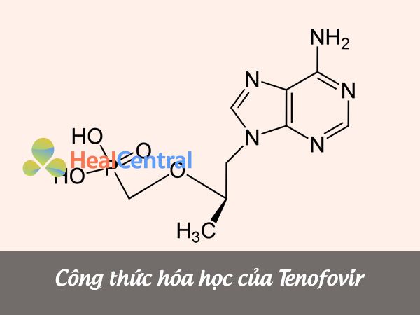 Công thức cấu tạo của Tenofovir