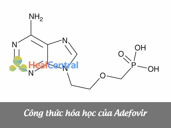 Công thức cấu tạo của Adefovir