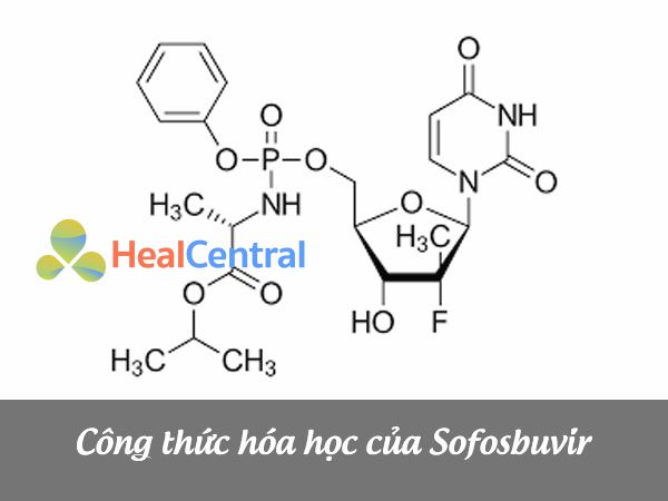 Công thức cấu tạo của Sofosbuvir