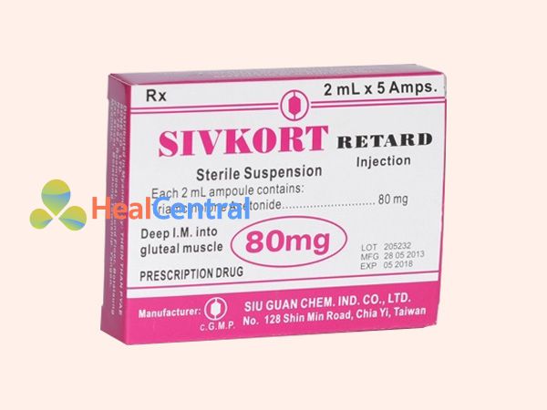 SivKort Retard - thuốc tiêm đặc trị sẹo lồi