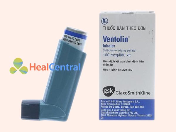 Hình ảnh thuốc Ventolin Inhaler mặt trước