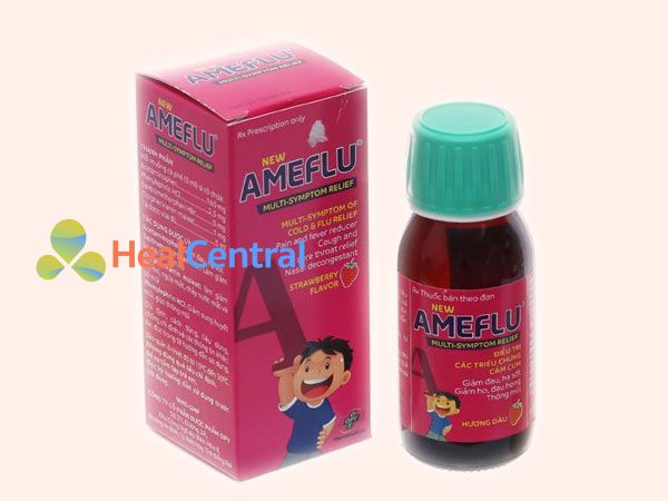 Ameflu dạng siro hương dâu dành cho trẻ em