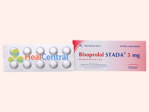 Hình ảnh Bisoprolol Stada 5mg mặt trước