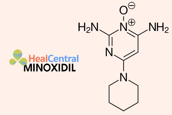 Cấu trúc hóa học của Minoxidil