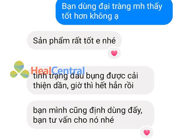 Phản hồi từ người dùng Đại Tràng MH