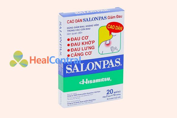 Hộp cao dán Salonpas 20 miếng