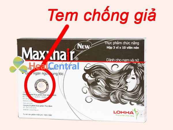 Hình ảnh tem chống giả Maxxhair