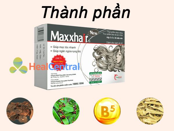 Thành phần viên uống mọc tóc Maxxhair