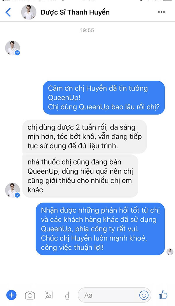 Chị em còn mách nhau sử dụng QueenUp để cải thiện các triệu chứng mình đang gặp phải và coi đó như một món quà giúp tuổi thanh xuân của mình được giữ mãi.