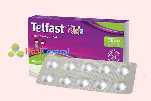 Hình ảnh: hộp thuốc chống dị ứng Telfast Kids 30mg