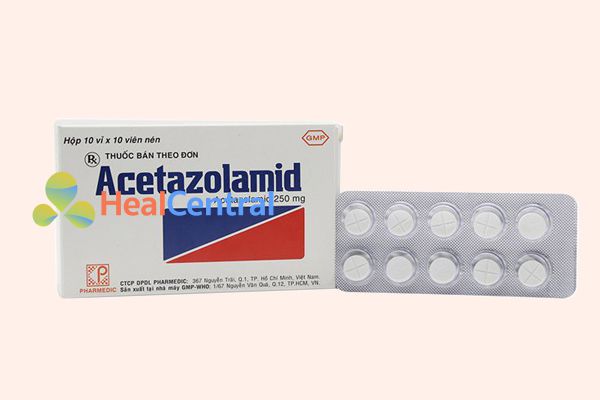 Thuốc Acetazolamid 250mg