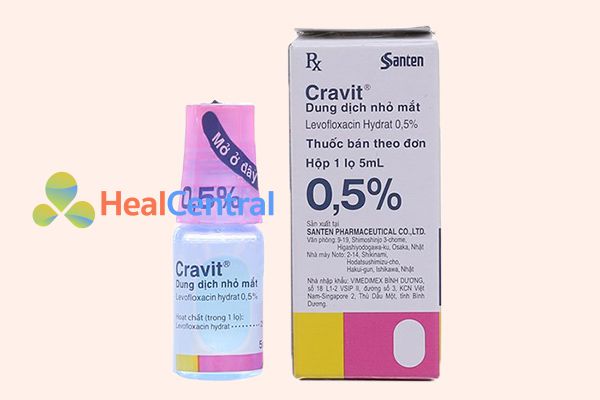 Thuốc nhỏ mắt kháng sinh Cravit