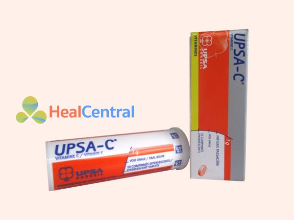 Mỗi hộp Upsa-C có 10 viên sủi