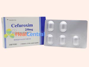 Thuốc kháng sinh Cefuroxim 250mg hộp 10 viên