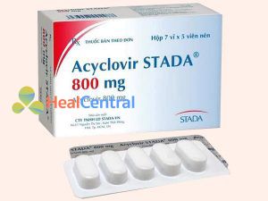 Chi tiết hộp thuốc Acyclovir Stada